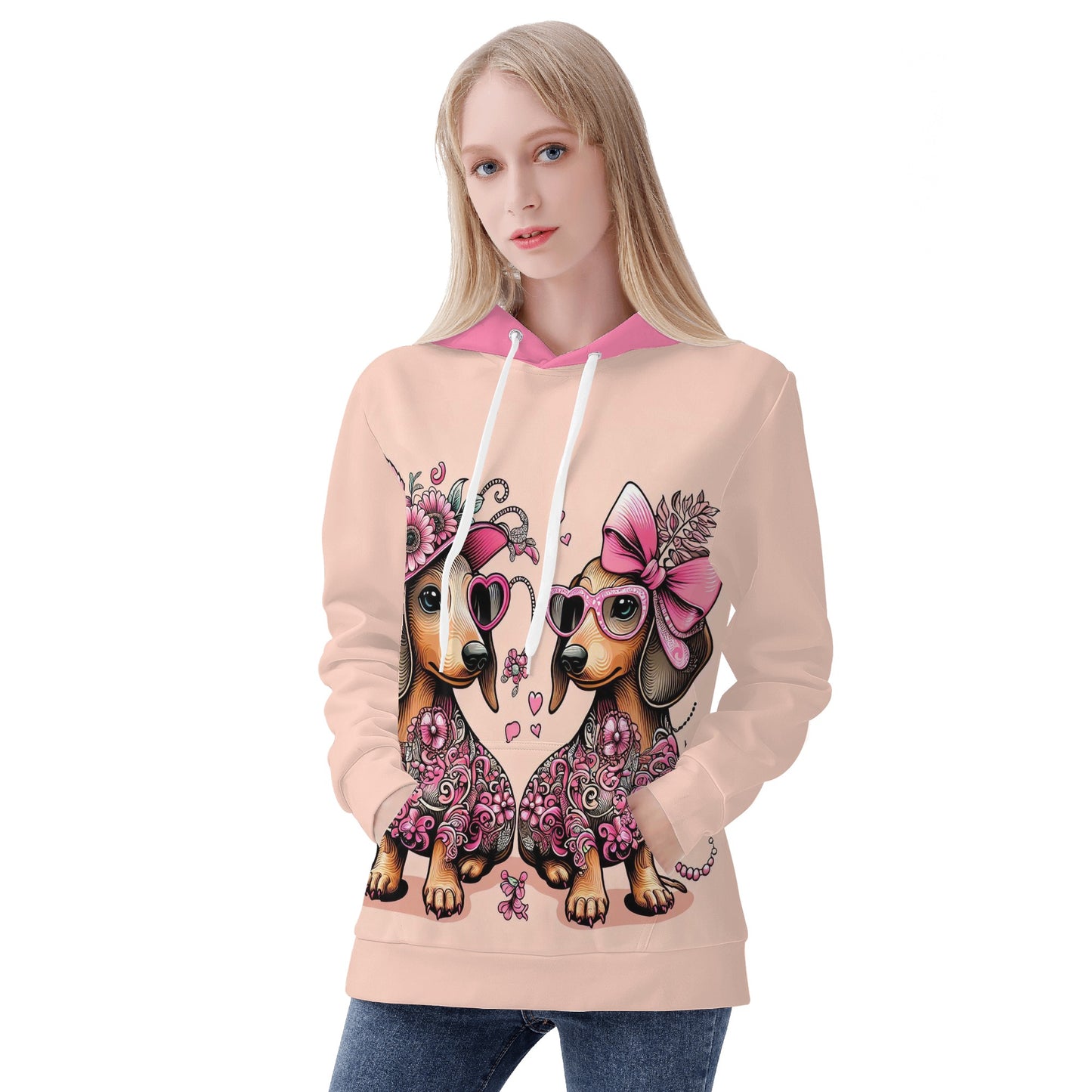 Nora - Sudadera con capucha y estampado integral