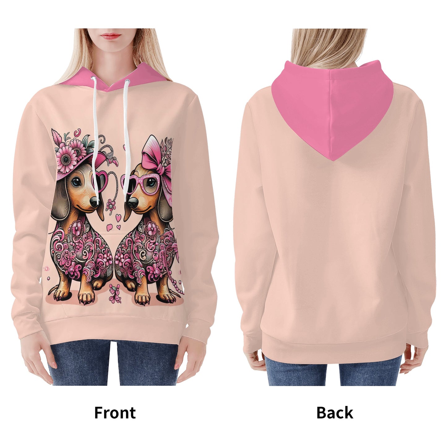 Nora - Sudadera con capucha y estampado integral