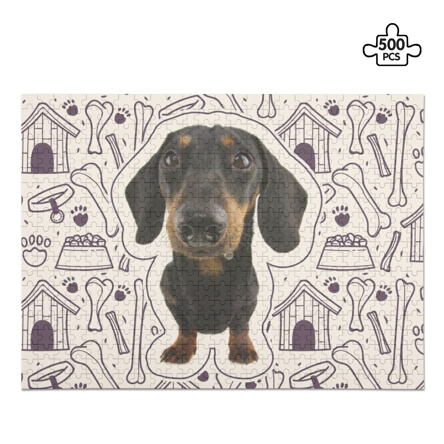 Puzzle personalizado con imagen de Perro Salchicha - Puzzle