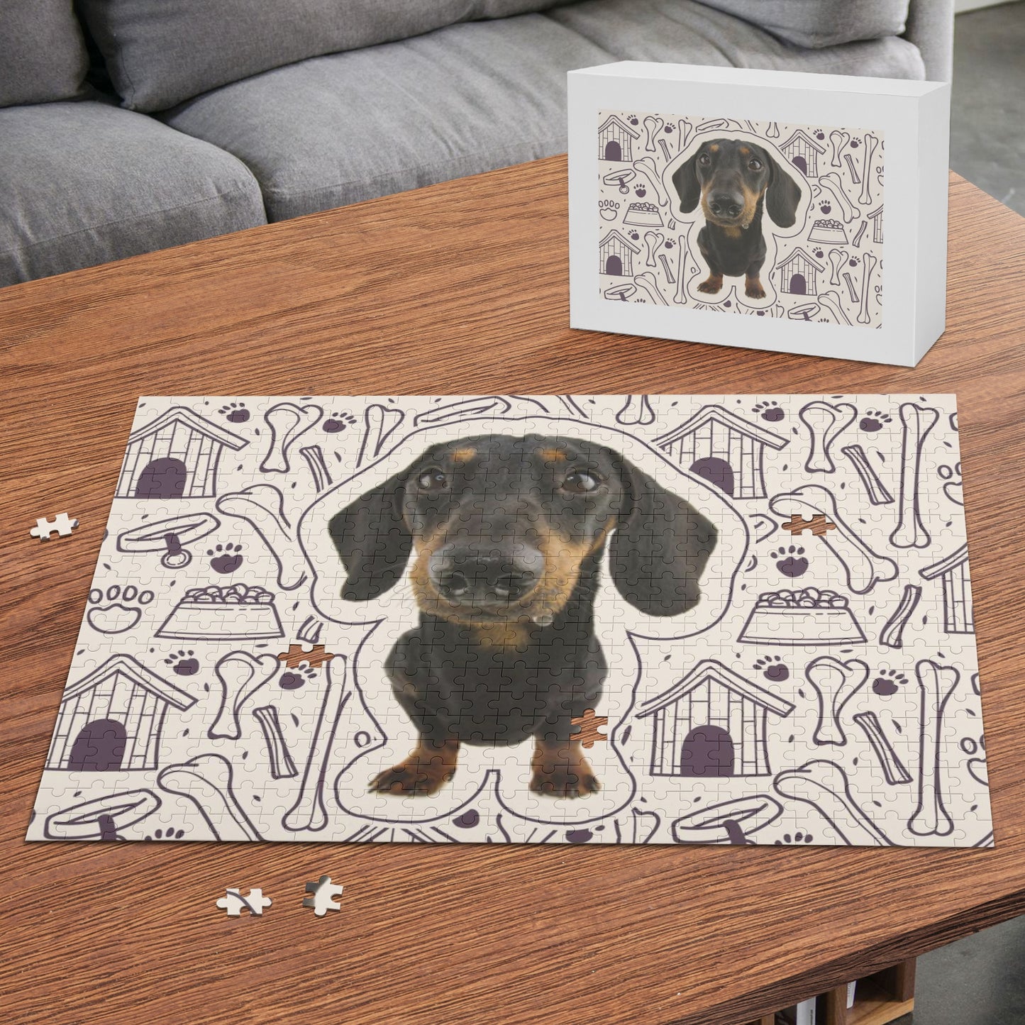 Puzzle personalizado con imagen de Perro Salchicha - Puzzle