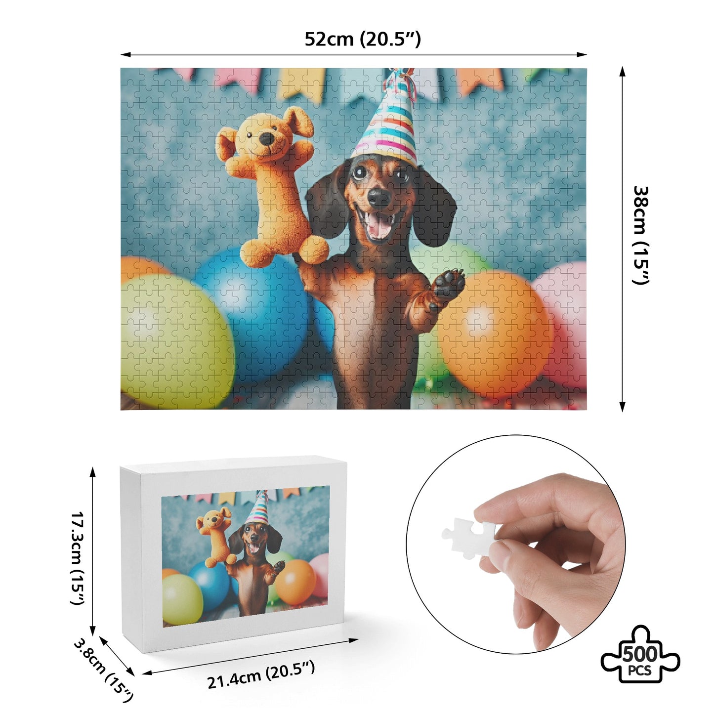 Puzzle personalizado con imagen de Perro Salchicha - Puzzle