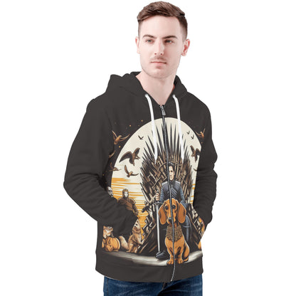 Stella - Sudadera con capucha y cremallera con estampado integral