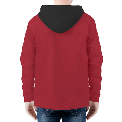 Joey - Sudadera con capucha y cremallera con estampado integral