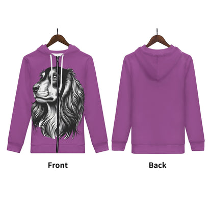 Paisley - Sudadera con capucha y cremallera con estampado integral