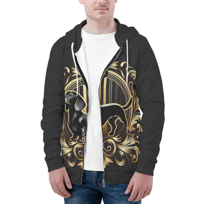 Nora - Sudadera con capucha y cremallera con estampado integral