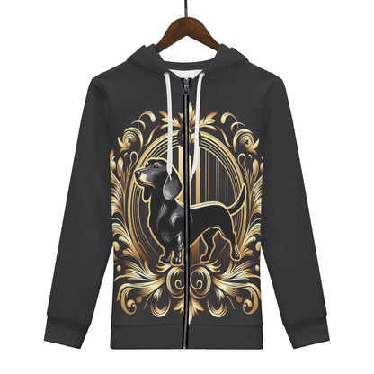 Nora - Sudadera con capucha y cremallera con estampado integral
