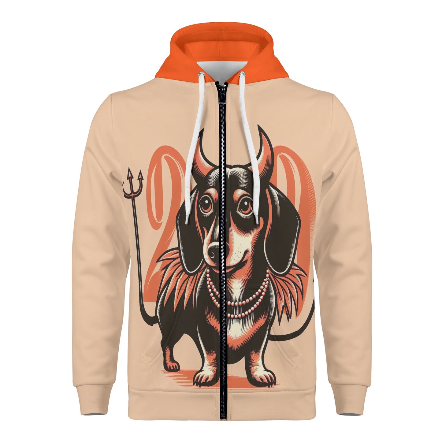 Tito - Sudadera con capucha y cremallera con estampado integral