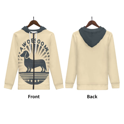 Fergus - Sudadera con capucha y cremallera con estampado integral