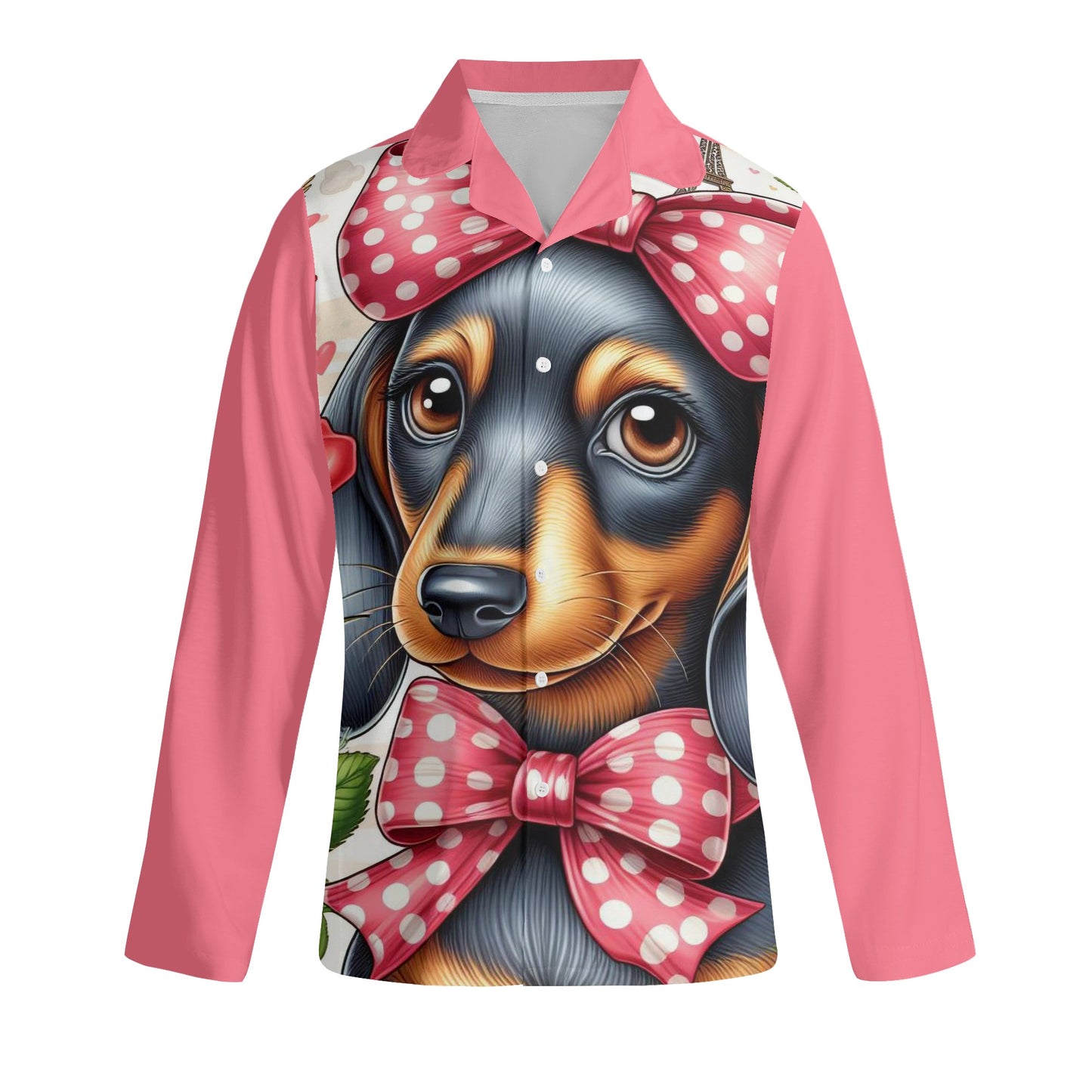 Ruth - Pijama de mujer con estampado integral para amantes de los perros salchicha