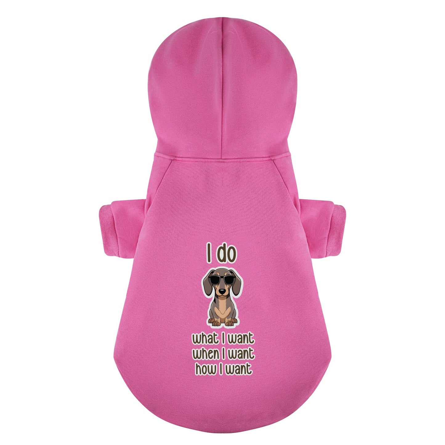 I do - Personalized Dachshund Hoodies with Funny Quotes – Stylish, Cozy, and Premium 100% Cotton