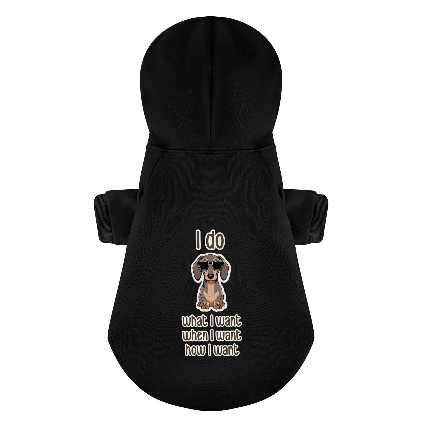 I do - Personalized Dachshund Hoodies with Funny Quotes – Stylish, Cozy, and Premium 100% Cotton