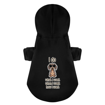 I do - Personalized Dachshund Hoodies with Funny Quotes – Stylish, Cozy, and Premium 100% Cotton