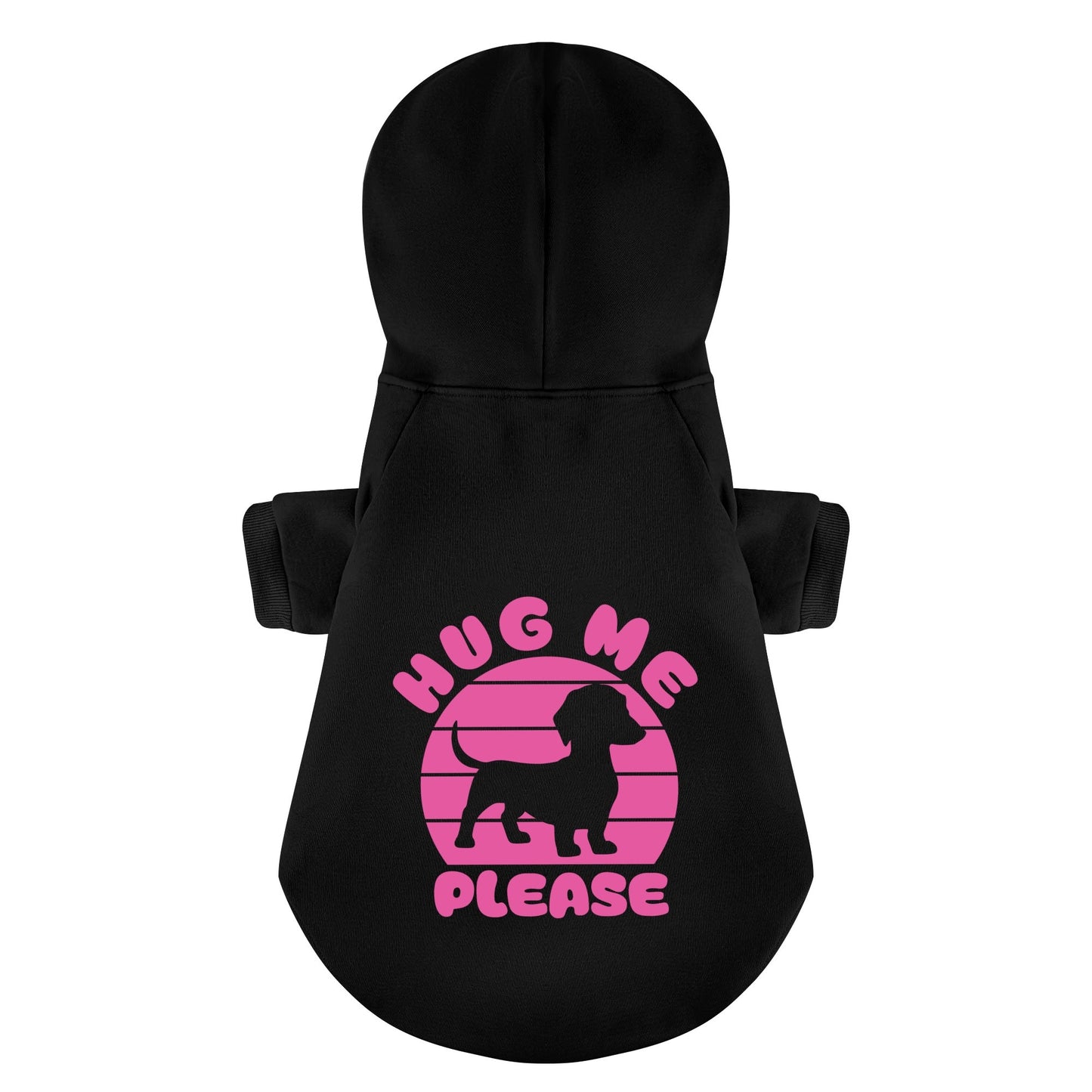 HUG ME PLEASE - Personalized Dachshund Hoodies with Funny Quotes – Stylish, Cozy, and Premium 100% Cotton