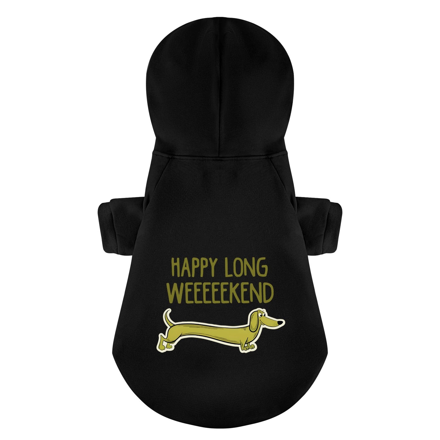 Happy Weekend - Personalized Dachshund Hoodies with Funny Quotes – Stylish, Cozy, and Premium 100% Cotton