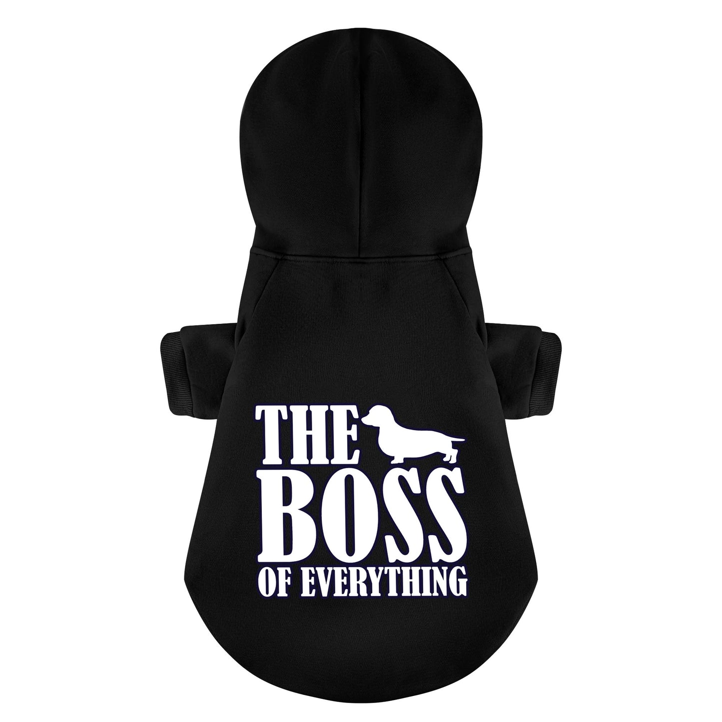 The BOSS - Personalized Dachshund Hoodies with Funny Quotes – Stylish, Cozy, and Premium 100% Cotton