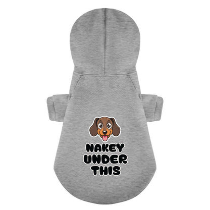Nakey UNDER This - Personalized Dachshund Hoodies with Funny Quotes – Stylish, Cozy, and Premium 100% Cotton