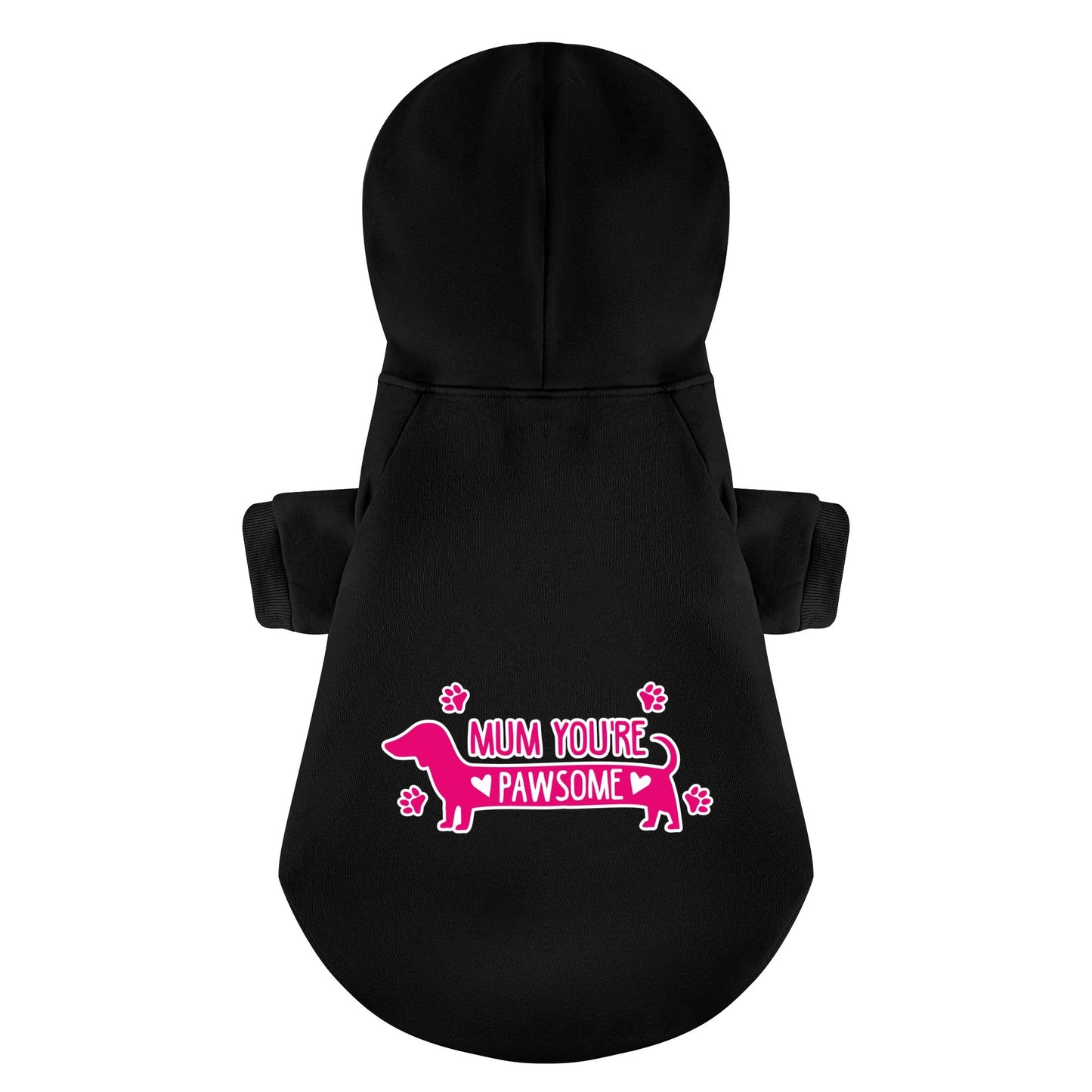 MUM YOURE PAWSOME - Personalized Dachshund Hoodies with Funny Quotes – Stylish, Cozy, and Premium 100% Cotton