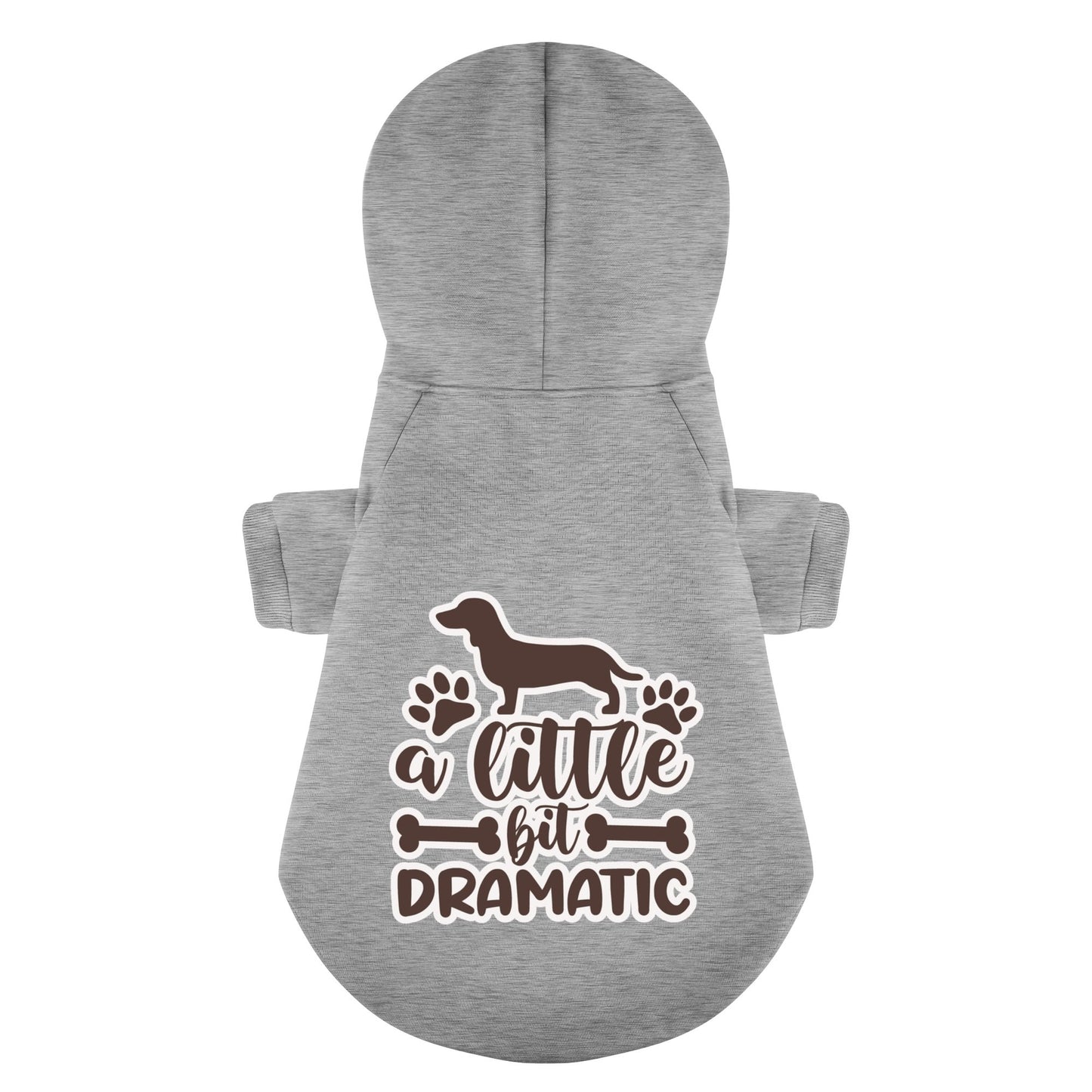 Little Bit Dramatic - Personalized Dachshund Hoodies with Funny Quotes – Stylish, Cozy, and Premium 100% Cotton