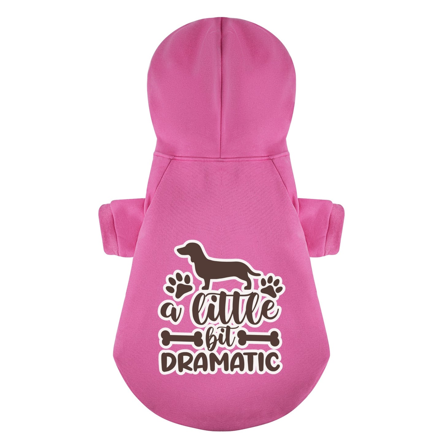 Little Bit Dramatic - Personalized Dachshund Hoodies with Funny Quotes – Stylish, Cozy, and Premium 100% Cotton