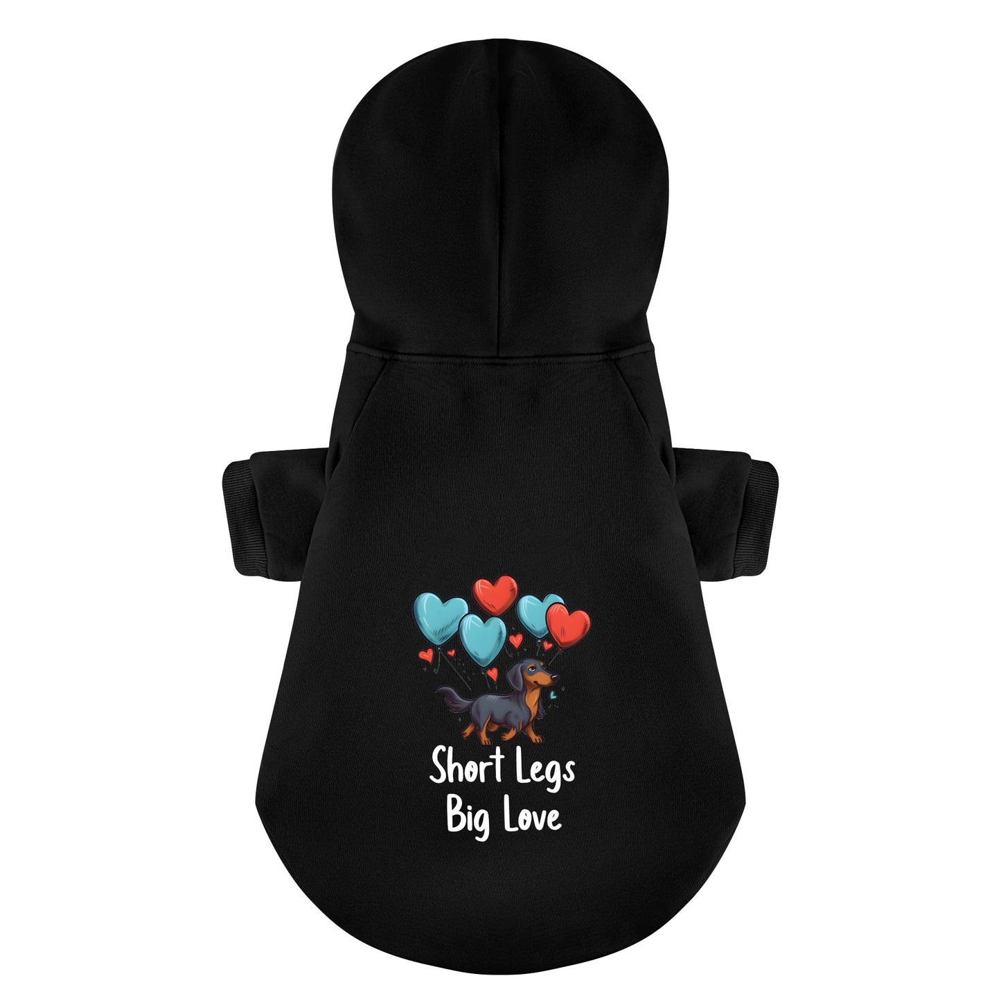 Short Legs, Big Love - Personalized Dachshund Hoodies with Funny Quotes – Stylish, Cozy, and Premium 100% Cotton