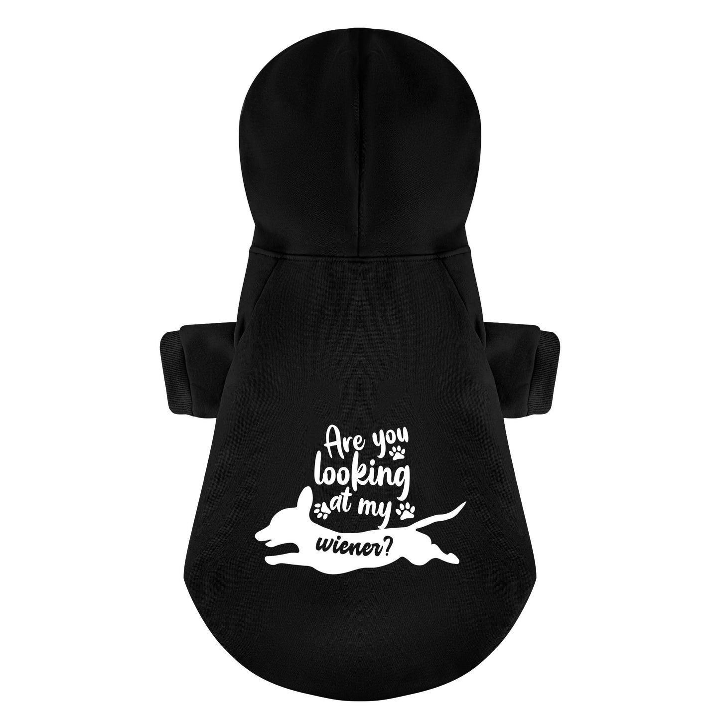 Are You Looking At My Wiener? - Personalized Dachshund Hoodies with Funny Quotes – Stylish, Cozy, and Premium 100% Cotton