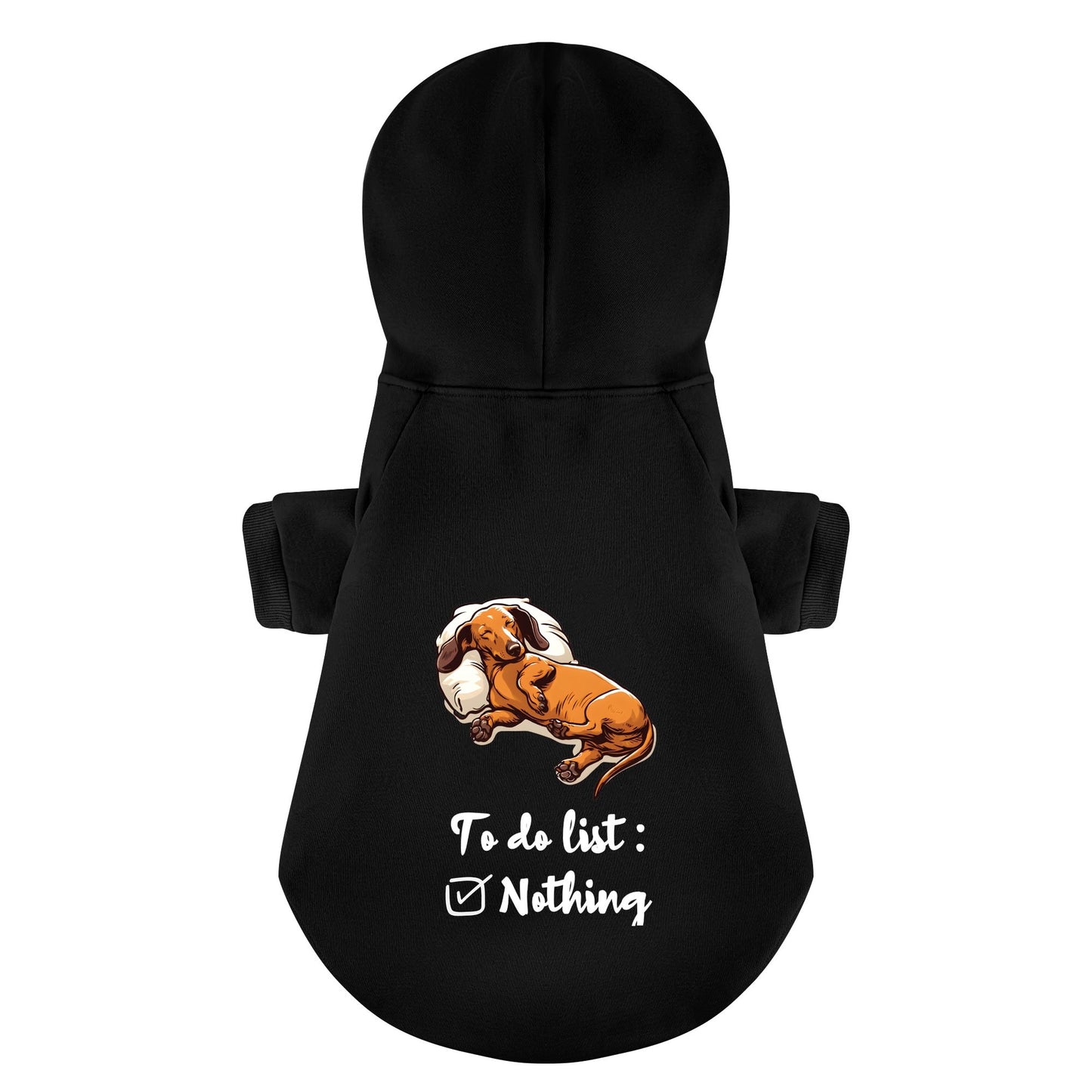 To Do List - Personalized Dachshund Hoodies with Funny Quotes – Stylish, Cozy, and Premium 100% Cotton