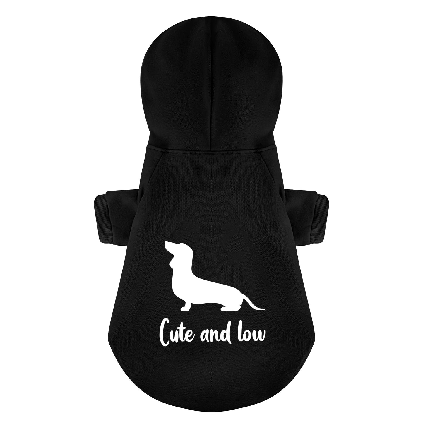 Cute and Low - Personalized Dachshund Hoodies with Funny Quotes – Stylish, Cozy, and Premium 100% Cotton