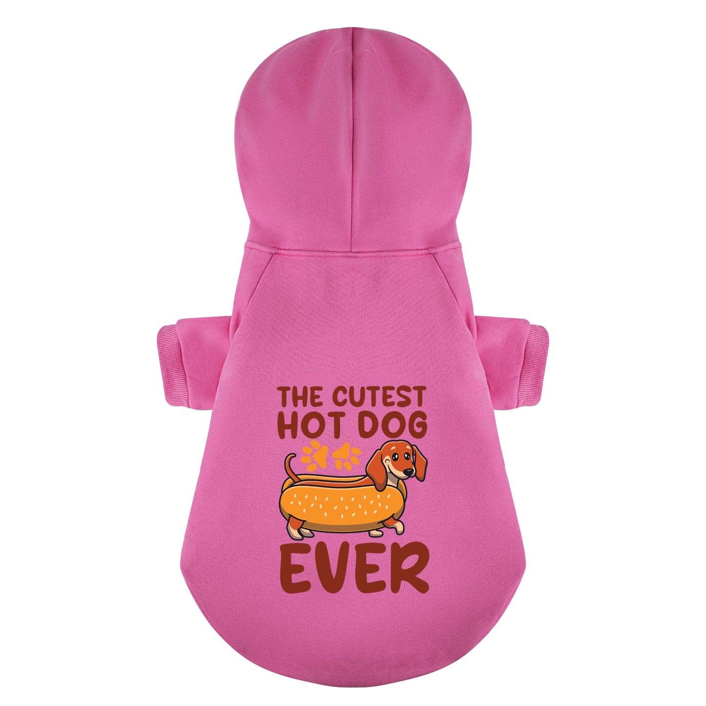 THE CUTEST HOT DOG EVER - Personalized Dachshund Hoodies with Funny Quotes – Stylish, Cozy, and Premium 100% Cotton