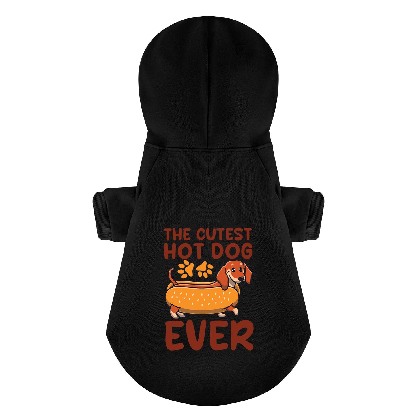 THE CUTEST HOT DOG EVER - Personalized Dachshund Hoodies with Funny Quotes – Stylish, Cozy, and Premium 100% Cotton