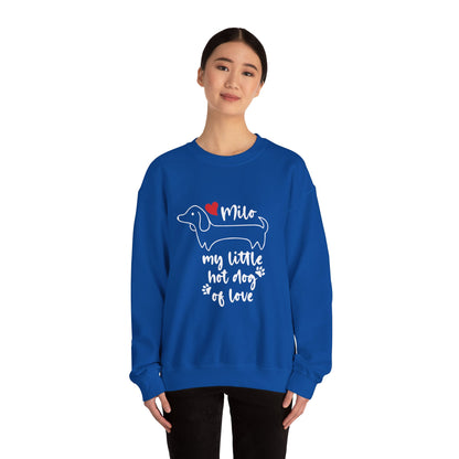 Sudadera personalizada con nombre de perro salchicha - Sudadera unisex 