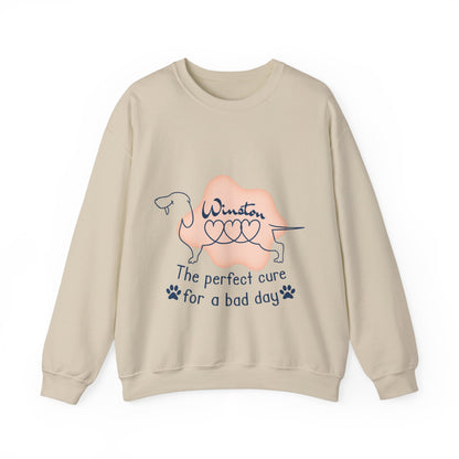 Sudadera personalizada con nombre de perro salchicha - Sudadera unisex 