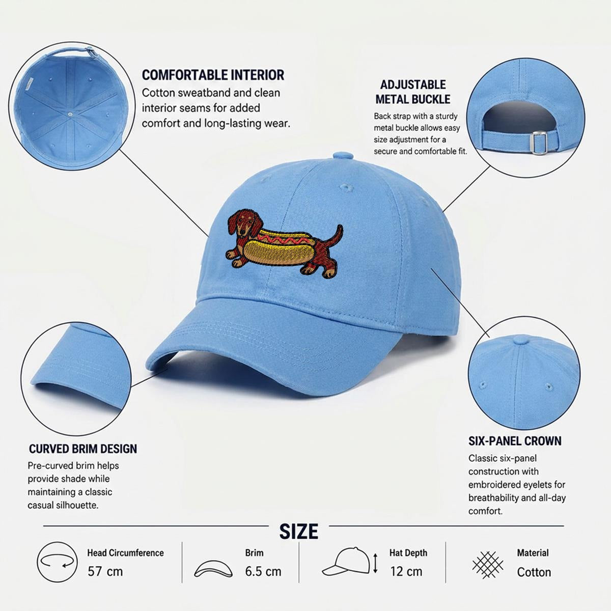 Leo -  Doxie Cotton Soft-Top Duckbill Cap