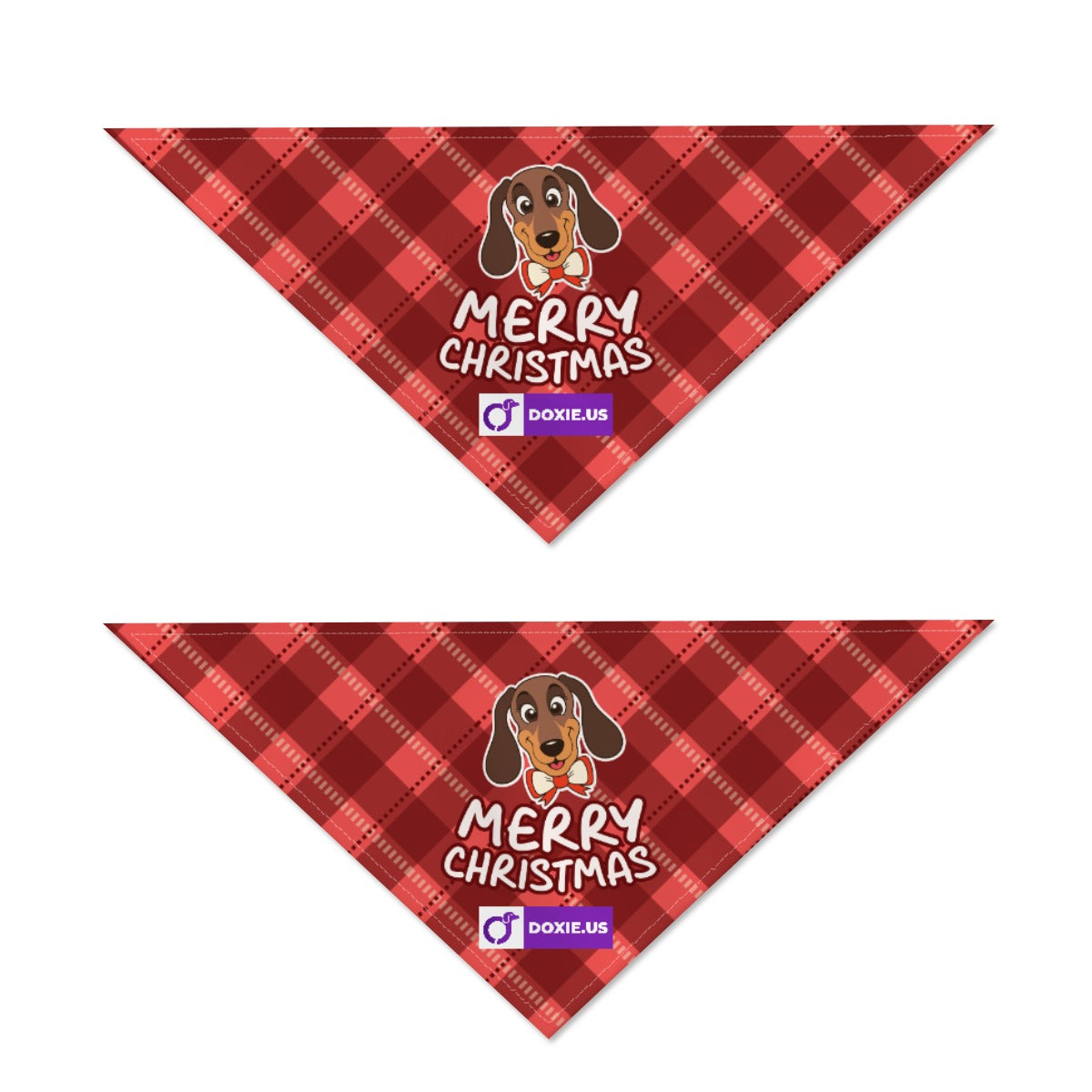 Merry christmas - Bandanas for Dachshunds