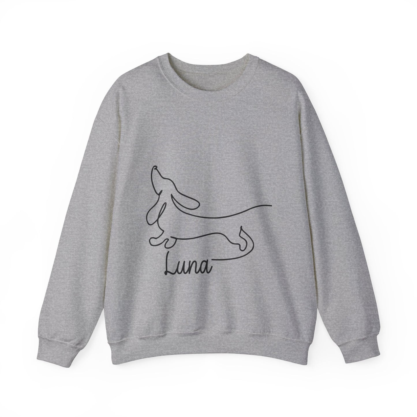 Sudadera personalizada con nombre dachshund - Sudadera unisex para amantes de Dachshund 