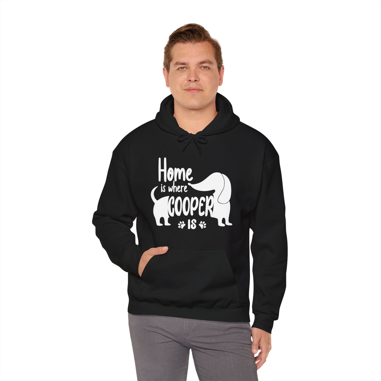 Sudadera con capucha personalizada con nombre de perro salchicha - Sudadera con capucha unisex 