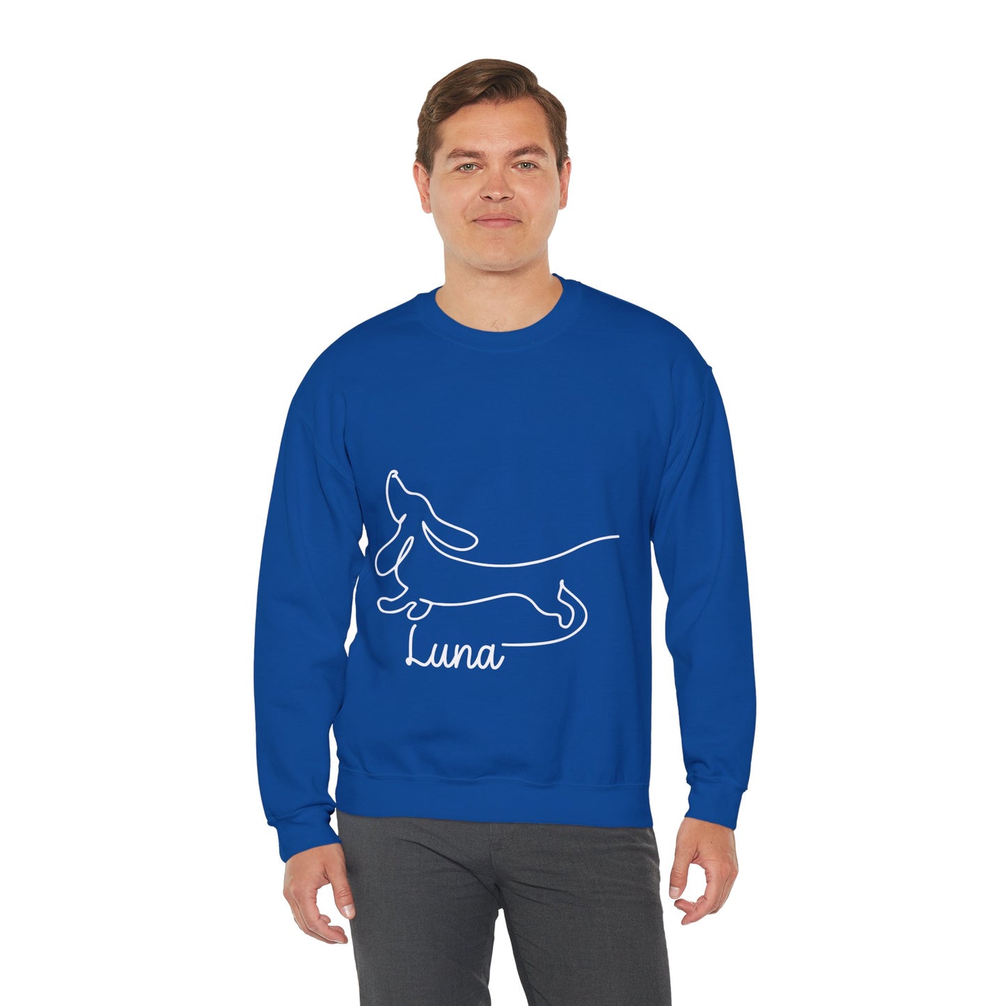 Sudadera personalizada con nombre dachshund - Sudadera unisex para amantes de Dachshund 