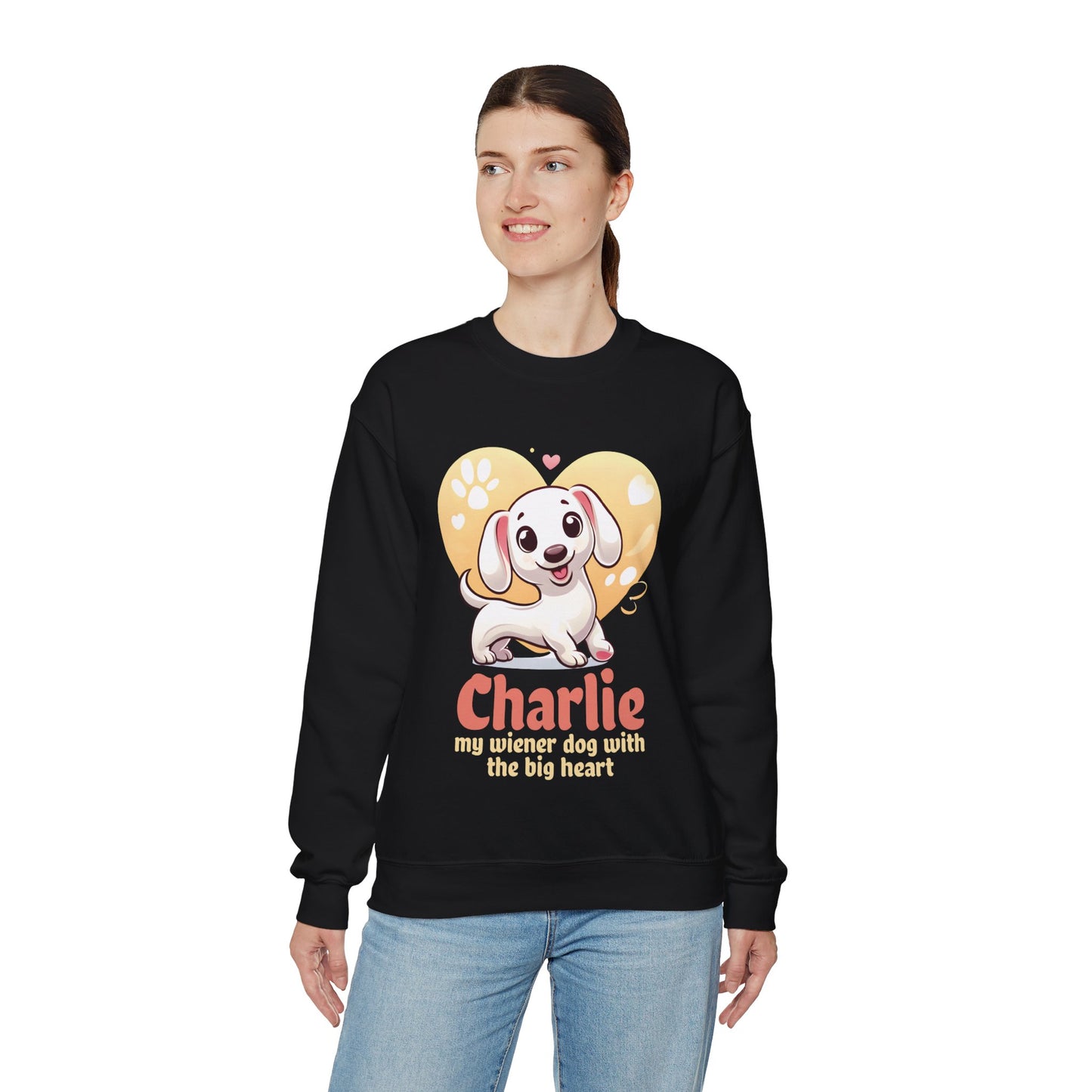 Sudadera personalizada con nombre de perro salchicha - Sudadera unisex 