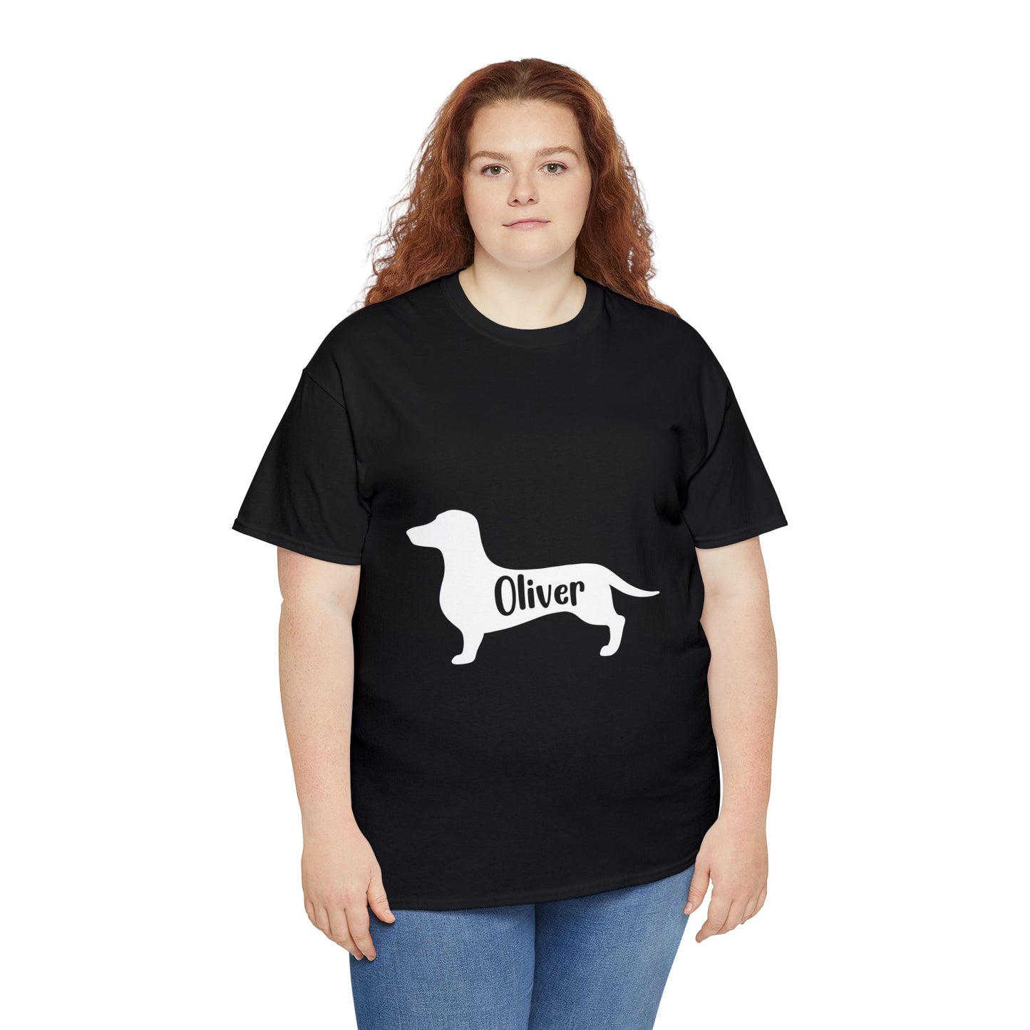 Camiseta personalizada con Nombre de Perro Salchicha - Camiseta para Nombre de Perro Salchicha 