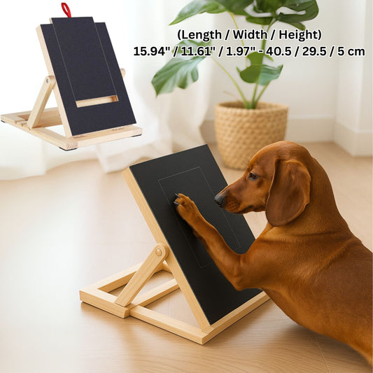 Dachshund Nail Scratching Pad – Self-Grooming Wooden Board for Healthy Paws