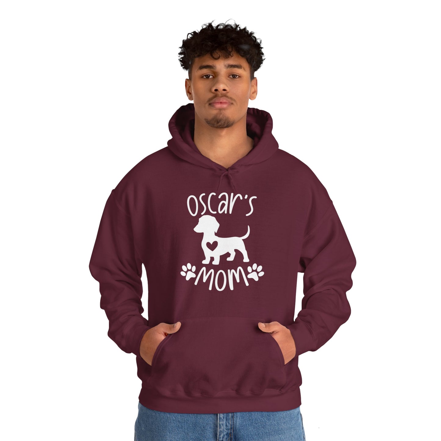 Sudadera con capucha personalizada con nombre de perro salchicha - Sudadera con capucha unisex 