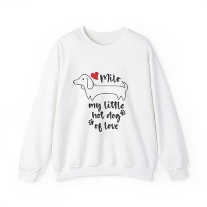 Sudadera personalizada con nombre de perro salchicha - Sudadera unisex 