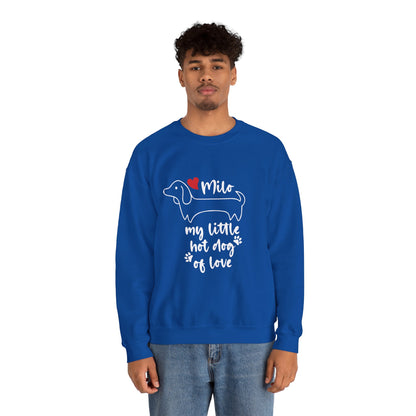 Sudadera personalizada con nombre de perro salchicha - Sudadera unisex 