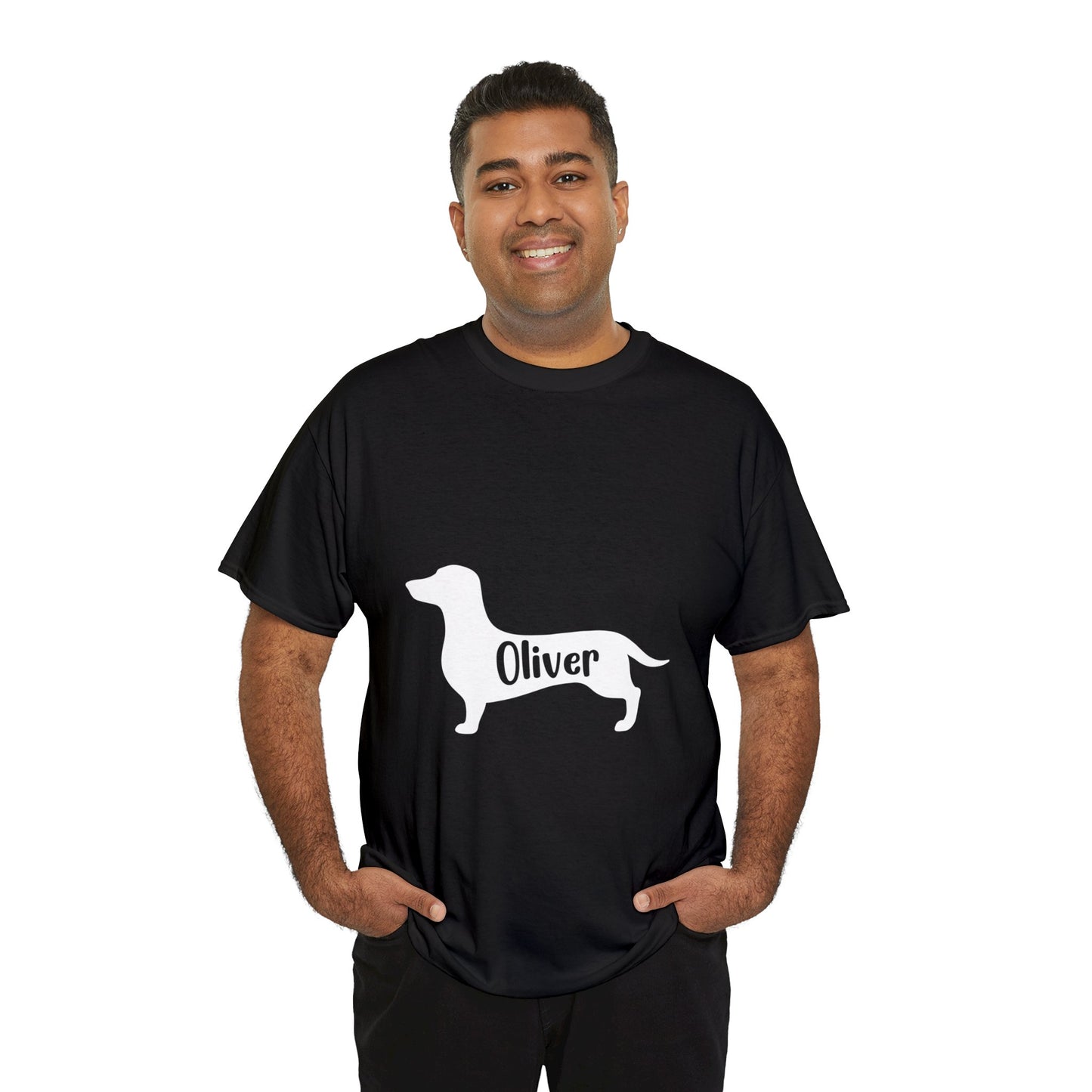 Camiseta personalizada con Nombre de Perro Salchicha - Camiseta para Nombre de Perro Salchicha 