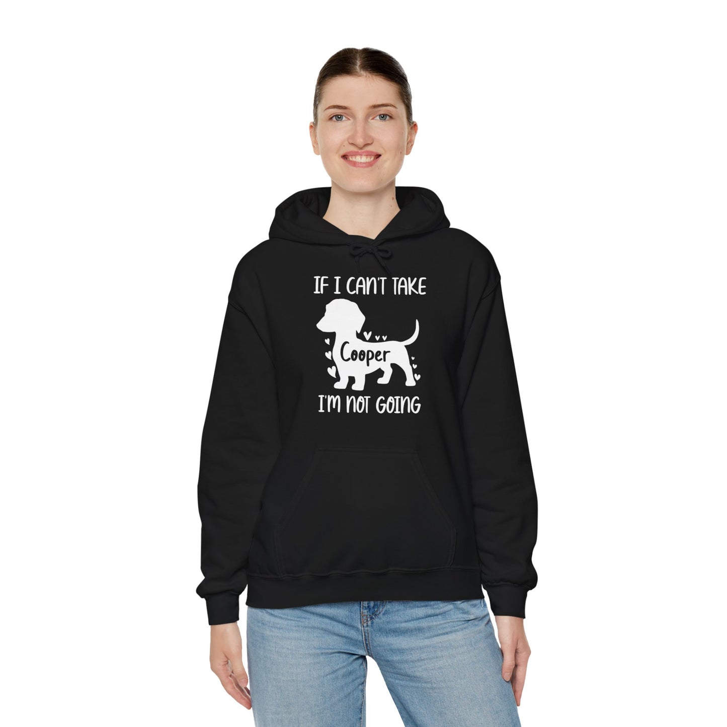 Sudadera con capucha personalizada con nombre de perro salchicha - Sudadera con capucha unisex 