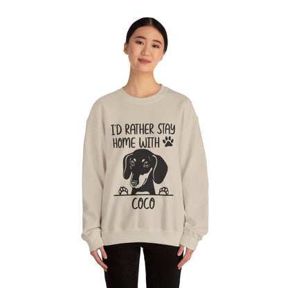 Sudadera personalizada con nombre de perro salchicha - Sudadera unisex