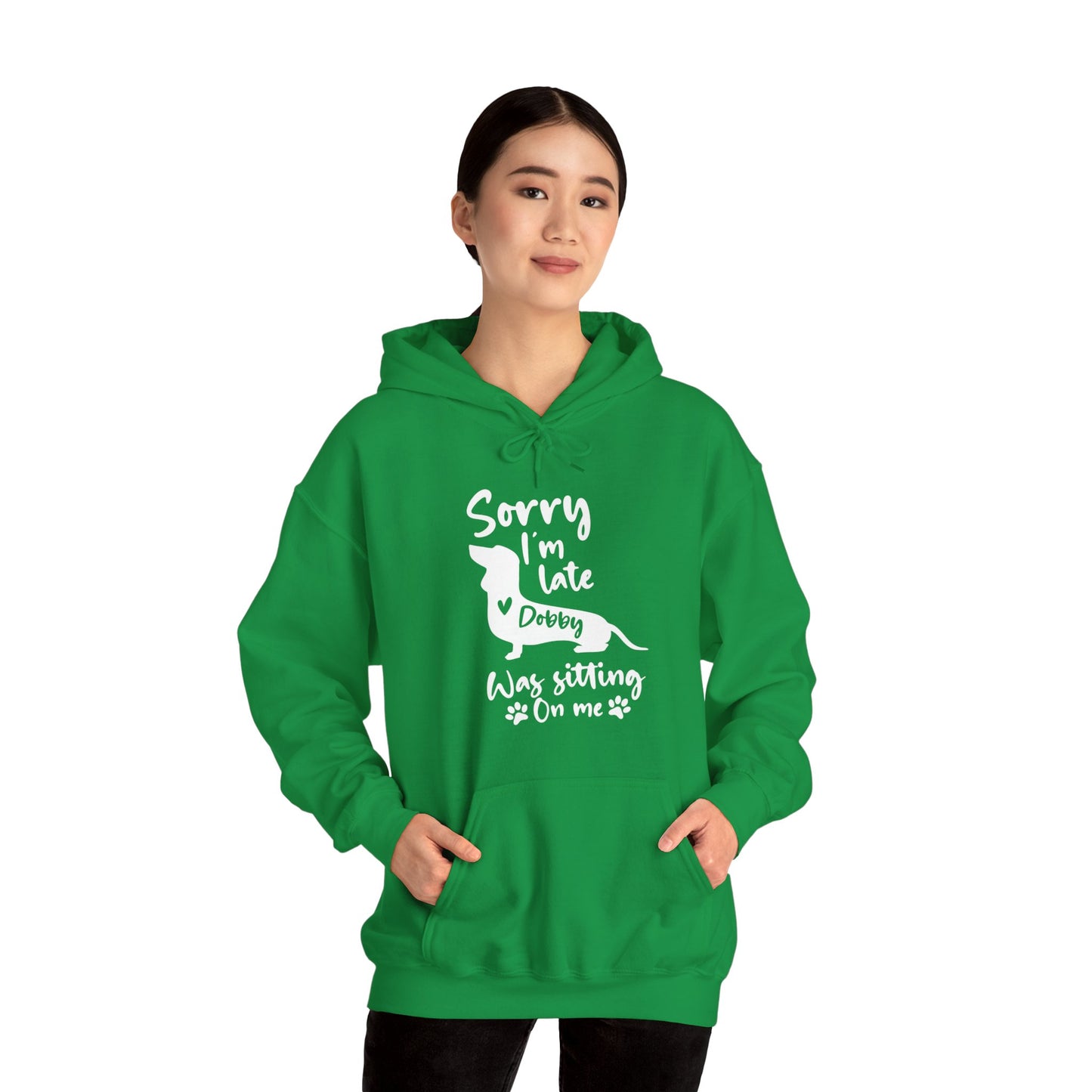 Sudadera con capucha personalizada con nombre de perro salchicha - Sudadera con capucha unisex 