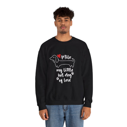 Sudadera personalizada con nombre de perro salchicha - Sudadera unisex 