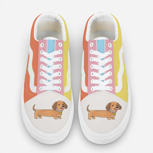 Truffle - Trendy Low-Top Canvas Sneakers