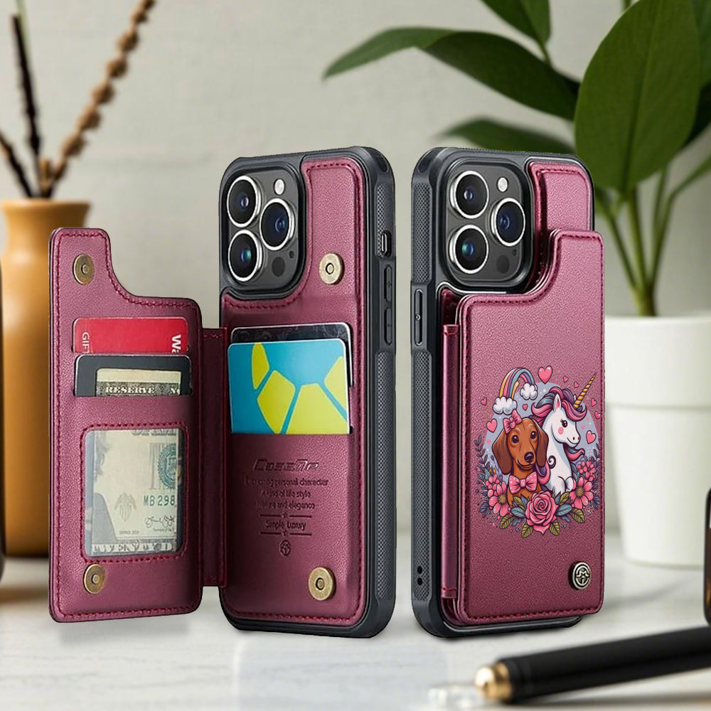 Whisper - Leather Wallet Case for for iPhone & Samsung
