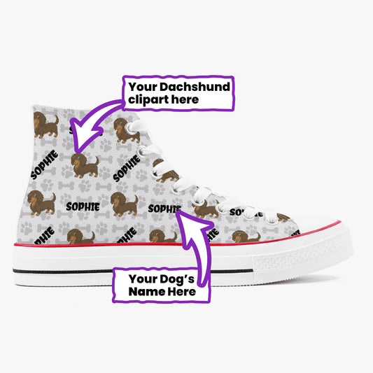 Greta - Personalized High-Top Canvas Shoes